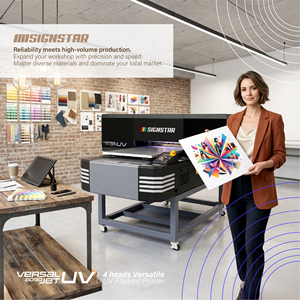 Imprimante à plat numérique UV 6090 avec tête d'impression <span class=keywords><strong>Epson</strong></span> I3200 60*90cm, machine d'impression tout-en-un pour cadeaux personnalisés - Product Image 4