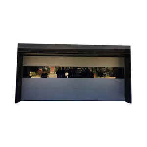 Puertas de Garaje Seccionales de Acero con Apertura Automática de Diseño Moderno, con Acabado en Vidrio Perspectiva <span class=keywords><strong>para</strong></span> Villa - Product Image 1