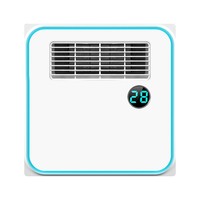 Ventilateur de Plafond 4-en-1 pour Salle de Bain avec Lumière et Chauffage, Ventilateur Domestique pour Ventilation, Chauffage et Séchage Rapide, Télécommande Incluse