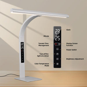 Lampe de bureau LED à gradation progressive avec affichage numérique, compacte, pliable, sensible au toucher, sans ombre, pour l'architecture, la salle d'ordinateur, la maison et le travail - Product Image 3