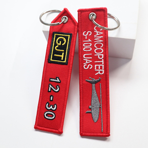 Porte-clés brodé personnalisé double face avec texte, logo ou design moto – Tendance et original - Product Image 3