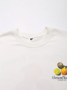 Felpa Casual alla Moda per Donna, Collo Tondo, Colore Bianco, Maniche Lunghe, Stampa Frutta, Vendita Calda - Product Image 3