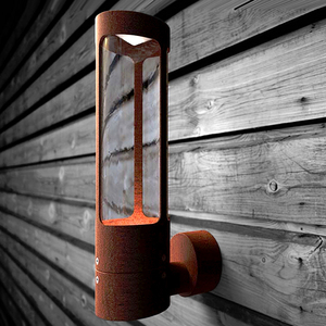 Industrial Corten Steel Outdoor Wall <b>Light</b> Weathering Steel Rust Patina Finish Wall <b>Sconce</b> for Villa Facade Hotel Courtyard Warm - Product Image 3