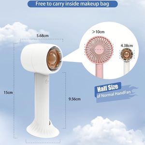 Portable Mini USB 2000mAh Electric Fan Aromatherapy Bladeless Design <b>Three</b>-Speed Rechargeable Hand Fan - Product Image 4