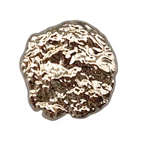 Boutons en métal de formes spéciales, plaqué de haute qualité, écologiques, en alliage de zinc, boutons dorés pour vêtements, sur mesure - Product Image 3