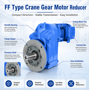 มอเตอร์ลดความเร็วแบบเพลาขนานติดตั้งหน้าแปลน รุ่น <span class=keywords><strong>FF</strong></span> ซีรีส์ ขนาดกะทัดรัด พร้อมเกียร์เฮลิคอลประสิทธิภาพสูงสำหรับเครื่องจักรอุตสาหกรรม - Product Image 4