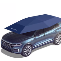 Abri de voiture pliable mobile, protection UV, abri de voiture semi-automatique, parapluie de voiture portable, protection UV imperméable