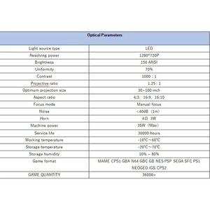 Console de jeu vidéo 2 en 1, manettes de jeu sans fil, 4K 1080P Android11, jeu sans fil 2.4G, <span class=keywords><strong>projecteur</strong></span> - Product Image 4
