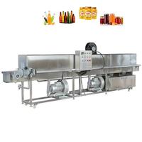 Machine automatique de lavage à haute pression, de stérilisation, de pasteurisation et de séchage pour bouteilles/bocaux/boîtes en plastique ou en verre
