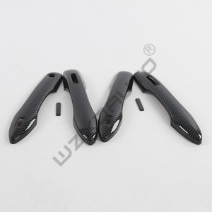 WZXD Exterior Carbon Fiber <b>Door</b> Handle Covers Protector <b>Trim</b> for A40 - Product Image 6