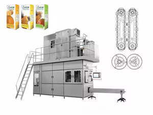 Chaîne de production aseptique efficace élevée de machine de remplissage de jus de briques de carton de tétra - Product Image 3