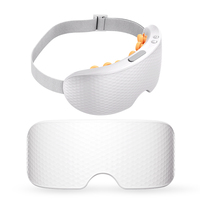 Mascarilla de Vapor Nano para Ojos con Bluetooth, Masajeador de 16 Cabezales, Banda Ajustable, Hidratante, Humectante, Masajeador Profesional de Relajación