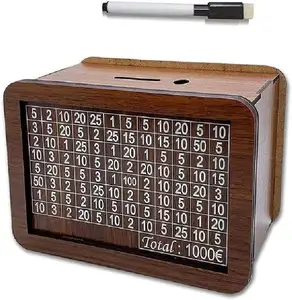 DS2595, копилка для денег в стиле ретро со счетчиком, деревянная копилка для денег, копилка для детей и взрослых