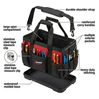 Sac à outils robuste personnalisé avec logo, sac de transport ouvert pour électricien, fournisseur en gros