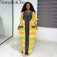 Robe Bubu pour femmes, style africain, nouvelle mode estivale 2026, décontractée, ample, imprimé ethnique, robe de fête, diamant