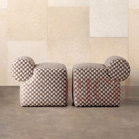 Poufs Ottoman en Tissu Velours Moderne avec Mousse, Vente en Gros Directe Usine Chinoise pour Salon