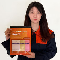 Carnet de commandes NCR 2 ou 3 feuillets, format A4/A5, pour factures duplicata, formulaires autocopiants, impression personnalisée pour entrepreneurs en construction