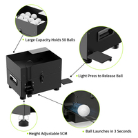 Mesin Dispenser Bola Golf Portabel Tahan Lama JEX JEX002 Kelas Atas dengan Alas Logam untuk Lapangan Golf, Desain Warna Dapat Disesuaikan, Harga Terjangkau