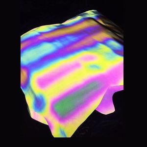 Cầu Vồng Thay Đổi Màu Sắc Phát Quang 4 Cách Đàn Hồi Phản Quang Spandex Vải Cho Quần Áo Thời Trang - Product Image 6