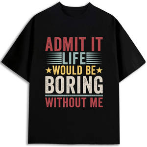 Camiseta de Algodón para Hombre, Corte Regular, Manga Corta, Estampada con Diseño, 180 g/m², Cuello Redondo, 100 % Algodón - Product Image 1