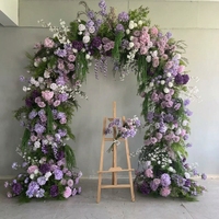 Nouvelle Décoration de Mariage : Centre de Table en Soie Verte Suspendue, Arche Florale, 7-8 pieds