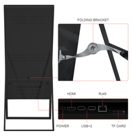 Kiosco Interactivo con Pantalla Táctil de 32 Pulgadas, con Base para Interior, Portátil, con Batería, LCD Full HD, Pantalla Digital Android OEM