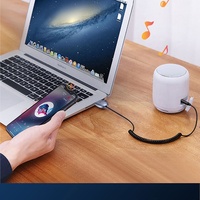 AGETUNR NOUVEAU J50 Récepteur de musique Bluetooth 5.3 universel USB Adaptateur audio Jack 3,5 mm pour la maison/la voiture Mains libres Connexion automatique 2 Link