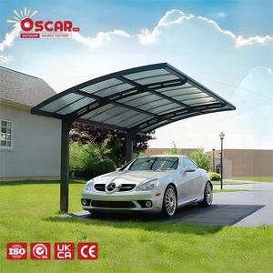 Abri de voiture en aluminium sur mesure, auvent, tente, garage, pour parking en Chine, abri de voiture en aluminium sur mesure pour allée et espace extérieur - Product Image 1