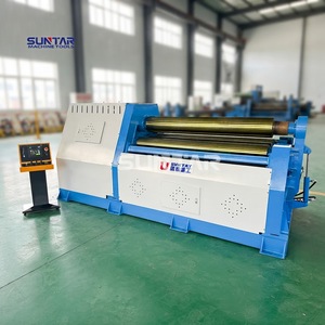 เครื่องรีดแผ่นเหล็กแบบไฮดรอลิกสี่ลูกกลิ้ง รุ่น Suntay W12-6X2000 ราคาแข่งขันจากผู้ผลิต - Product Image 1