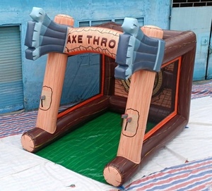 Jeu de lancer de hache gonflable en bâche PVC de 0,55 mm avec souffleur d'air à vendre - Product Image 4