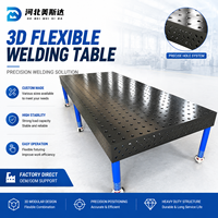 Banc de travail de soudage 3D modulaire D16, sans alimentation électrique, table anti-éclaboussures pour le soudage de cadres métalliques