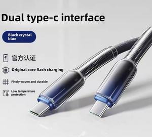 Cavo Dati USB 3.0 Intrecciato Dual Type-C, Ricarica Rapida 240W per Telefoni, Auricolari, Fotocamere e Scanner di Codici a Barre, in Nylon - Product Image 2