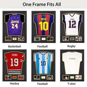 Sports Jersey Display <strong>Frame</strong> 24" X 32" Display Case for Soccer Football Baseball Hockey Souvenir T-<strong>Shirt</strong> - Product Image 6