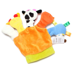 Burattini caldi della peluche del dito della mano giocattoli svegli di educazione precoce dell'animale storia appena nata che dice il burattino del dito del bambino - Product Image 4
