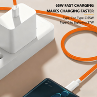 Câbles de charge PD personnalisés 1M 2M 60W Type-C vers Type-C, câble de charge et de données pour iPhone 16 15 17 Pro Max