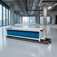 Unité de ventilation à haute efficacité dissimulée dans un conduit avec moteur AC pour les hôtels, systèmes hydroniques HVAC