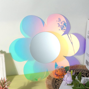 Personalizzato di qualsiasi forma <span class=keywords><strong>specchio</strong></span> acrilico per bambini giocattoli per bambini forma irregolare nuvole acriliche ondulate fiori cuore <span class=keywords><strong>specchio</strong></span> decorativo - Product Image 2