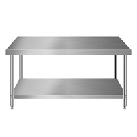 Table de travail commerciale en acier inoxydable Table en acier inoxydable antirouille de qualité industrielle