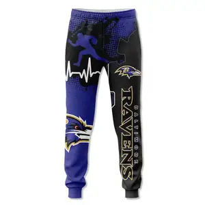 Latest Design Quick Drying American Football Sports Trousers For Men Fleece Jogger Sweatpants