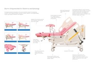 Mesa DE OPERACIONES eléctrica integrada de alta calidad para obstetricia y parto enfermo Mesa de ginecología - Product Image 2