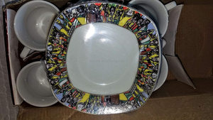 Set di 6 Tazze da Caffè in Ceramica Fatte a Mano Etiopi ed Eritree Molto Tradizionali ma Moderne Habesha Buna <span class=keywords><strong>Cini</strong></span> - Product Image 4
