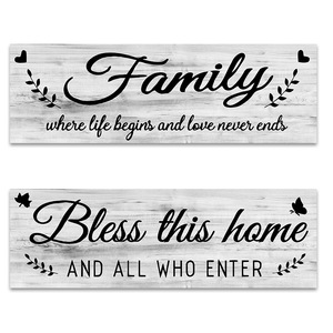 Moderno personalizzato Retro appeso in legno targa segno di legno religione scrittura decorazione - Product Image 5