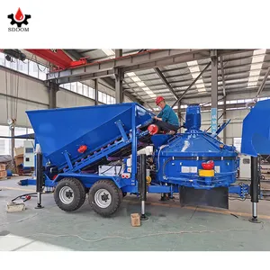 Ready Mix CE ISO Special Design Construction Machinery Mobile Mini Concrete Batching Plant Price