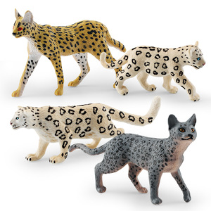 -Simulación de vida salvaje leopardo modelo niños CIENCIA Y eduion cognición nieve <span class=keywords><strong>Serval</strong></span> decoración juguete - Product Image 3