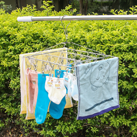 Crochet de suspension multifonctionnel pour ménage Épingle à vêtements multi-pinces pour enfants Rangement Chaussettes Rack Sous-vêtements Cintre