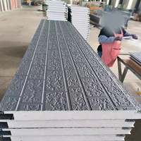 Panneaux muraux sandwich en mousse EPS isolante imperméable pour maison préfabriquée, maison modulaire