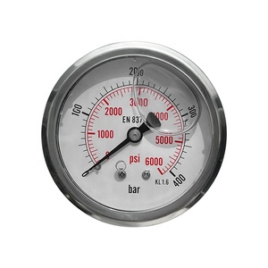 Pengukur tekanan minyak bumi silinder diesel kinerja stabil 2.5 inci untuk <span class=keywords><strong>pointer</strong></span> - Product Image 5