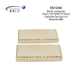 Großhandel Luxus <span class=keywords><strong>2</strong></span> Farbe leere Lidschatten-Palette mit Top-Stück leer benutzer definierte Private-Label-Make-up-Paletten ABS für die Verpackung - Product Image 2