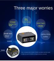 Lecteur de codes-barres fixe 2D Mindeo ES4650HD, capteur CIS, noir, garantie 1 an, lecture de codes QR, module USB