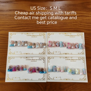 <span class=keywords><strong>Ongles</strong></span> artificiels en gel pressés sur les <span class=keywords><strong>ongles</strong></span>, faits à la main, luxueux, en acrylique, avec des strass dorés, des cristaux, des <span class=keywords><strong>ongles</strong></span> de Noël, des <span class=keywords><strong>ongles</strong></span> artificiels nus - Product Image 5